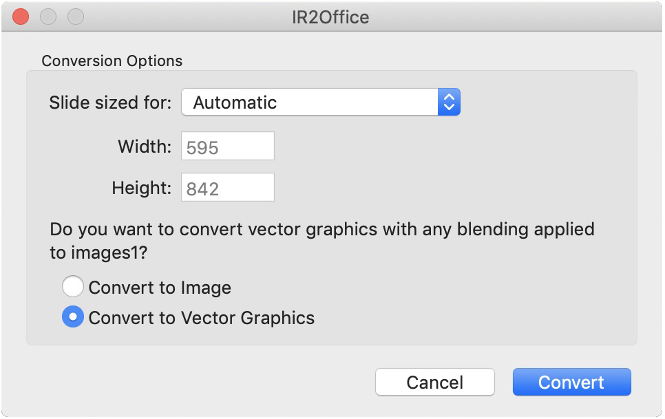 IR2Office - convert Illustrator to PowerPoint